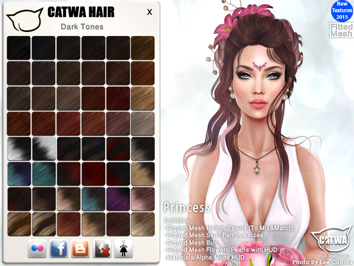 CATWA HAIR Princess [Darks]
