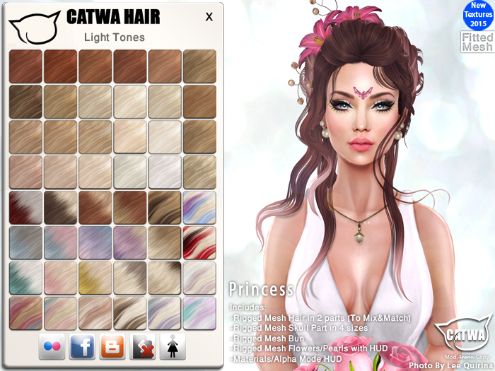 CATWA HAIR Princess [Lights]