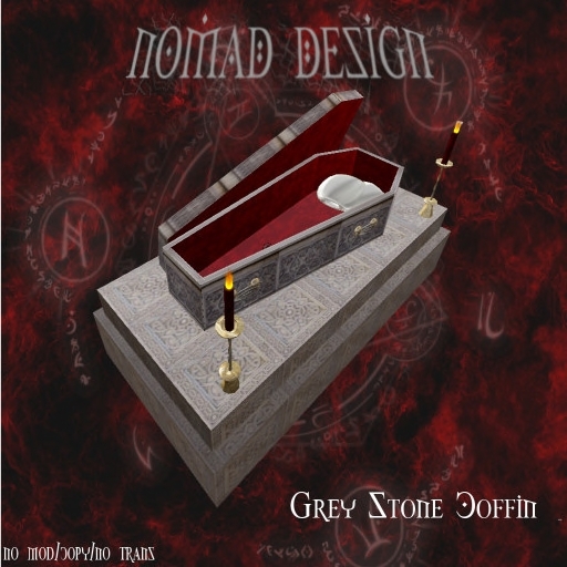 Grey stone Coffin box