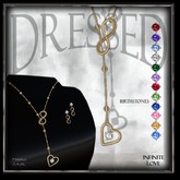 ::DBL:: Infinite Love Birthstone  Jewelry Set ~ Gold
