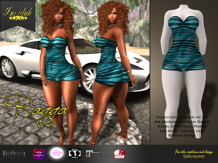 Invidah* Ragga Romper BLUE