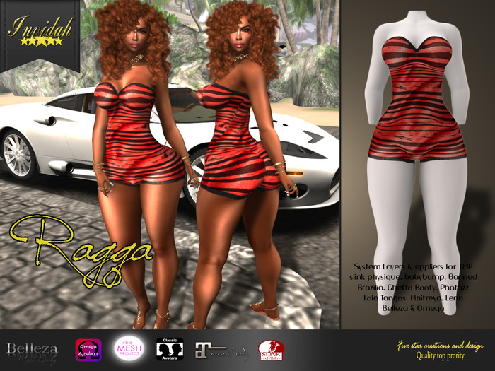 Invidah* Ragga Romper RED