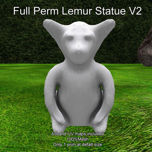 Full Perm Lemur Statue V2