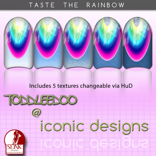 TODDLEEDOO HUD TASTE THE RAINBOW