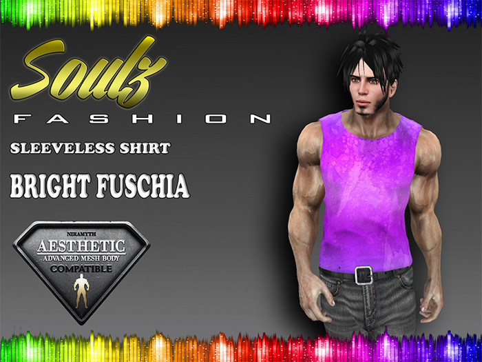:][: Soulz Fashion :][: - Sleeveless Shirt - Bright Fuchsia
