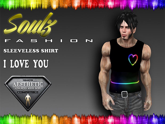 :][: Soulz Fashion :][: - Sleeveless Shirt - I love you