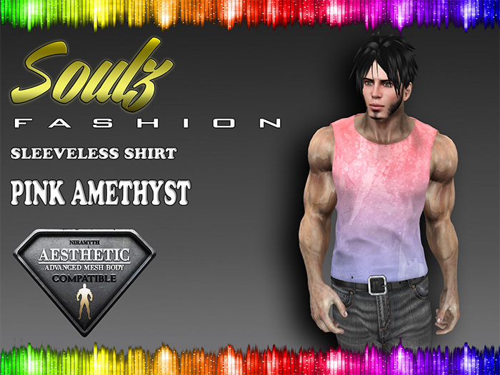 :][: Soulz Fashion :][: - Sleeveless Shirt - Pink Amethyst