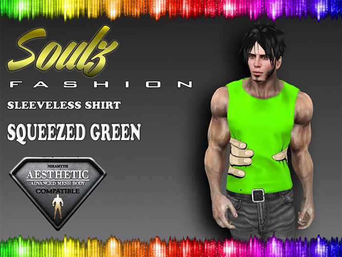 :][: Soulz Fashion :][: - Sleeveless Shirt - Squeezed Green