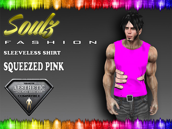 :][: Soulz Fashion :][: - Sleeveless Shirt - Squeezed Pink
