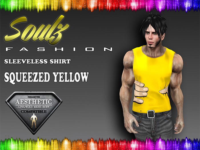:][: Soulz Fashion :][: - Sleeveless Shirt - Squeezed Yellow