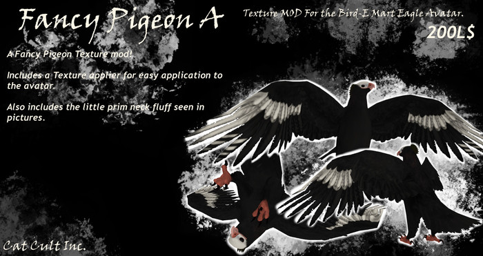 Cat Cult Inc. Fancy Pigeon A (Wear 2 Unpack)