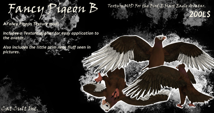 Cat Cult Inc. Fancy Pigeon B (Wear 2 Unpack)