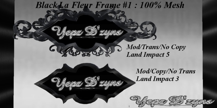 La Fleur Black Frame #1 / Shield