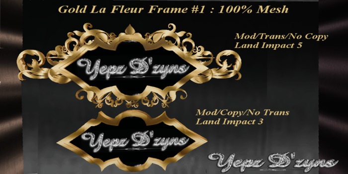 La Fleur Gold Frame #1 / Shield