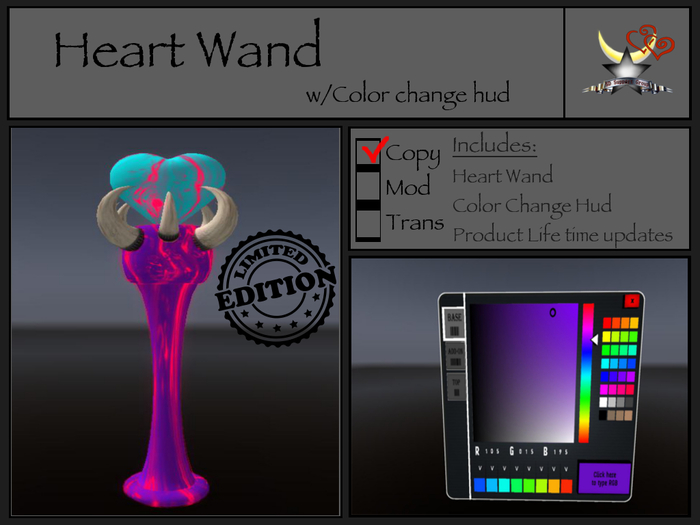 Heart wand
