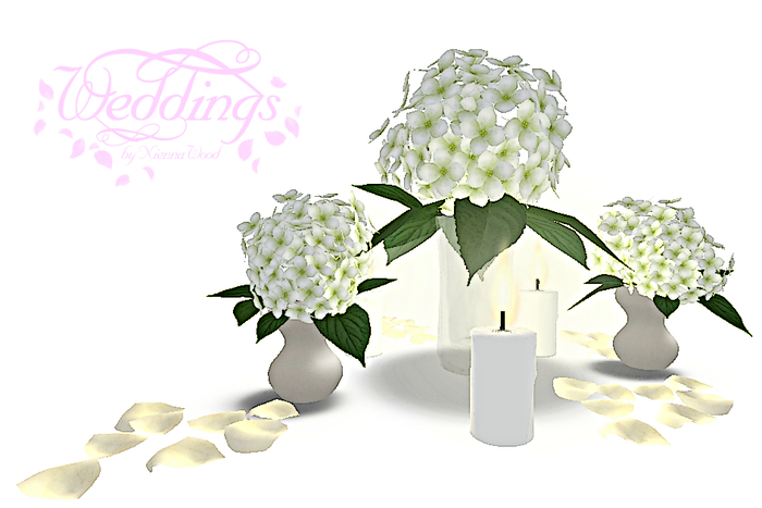 Manor Gardens Wedding Reception Hydrangea Centerpiece