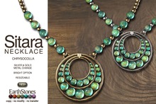 EarthStones Sitara Earrings - Carnelian (wear)