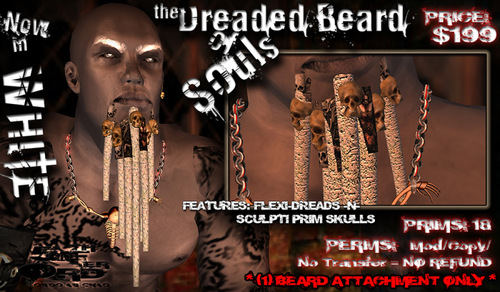 5ifth Chaos ~ the Dreaded Beard [WHITE] (BOXED)