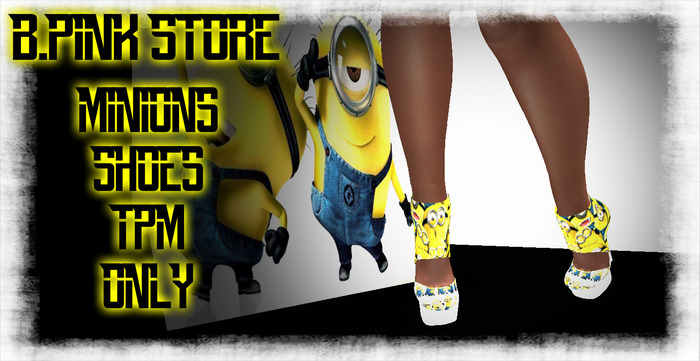 B.PINK MINIONS SHOES TMP