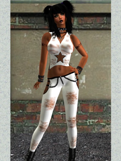 Jeans-Combo Punky White (including Omega-Applier)