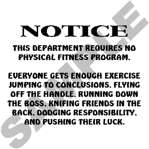 Notice Sign