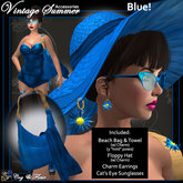 C&F Vintage Summer Accessories - Blue