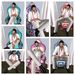Male sits collage