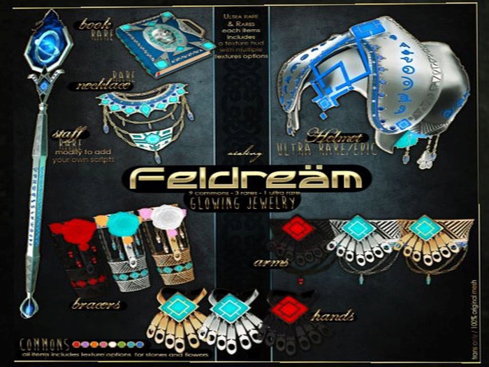 .Aisling. Feldream Bracers (Gold)
