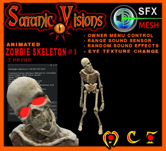 Animated Zombie Skeleton # 1