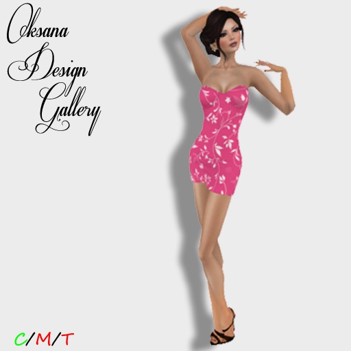 Melanie Mini Dress - Pink Floral