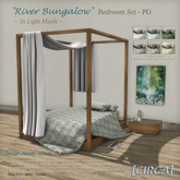 [CIRCA] - "River Bungalow" - Bedroom Set PG - In Light Maple