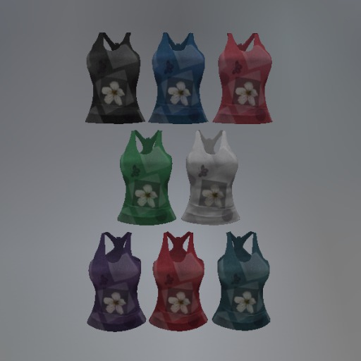 Butterfly Blossom Mesh Tank Top (Fatpack)