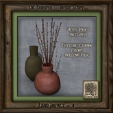 Clay and Willows Vases Duo An