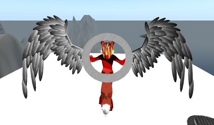 Silver Halo With Wings