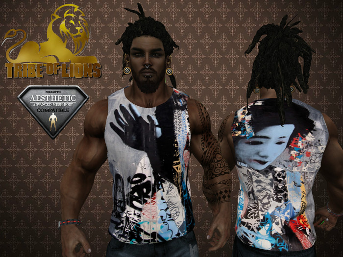 [TRIBE OF LIONS] TANK TOP ABSTRACT 2