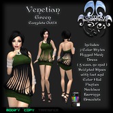 [FPI] Venetian Green - Sexy little Outfit with Shoes and Jewelry to complete the look