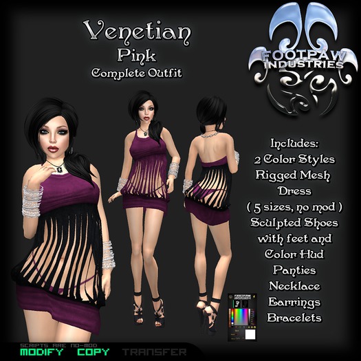 [FPI] Venetian Pink - Sexy little Outfit with Shoes and Jewelry to complete the look