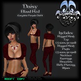 [FPI] Daisy BloodRed - A Cute, Casual Outfit comes with Shoes and Jewelry to complete the look