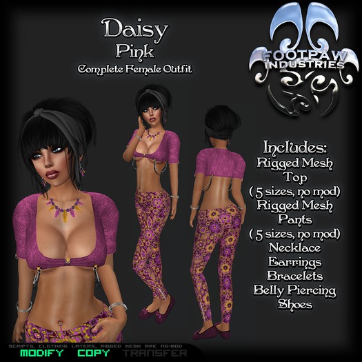 [FPI] Daisy Pink - A Cute, Casual Outfit comes with Shoes and Jewelry to complete the look