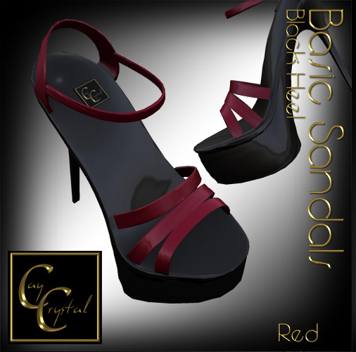 CC Design - Basic Sandals Red