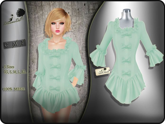 Mint Peplum Top