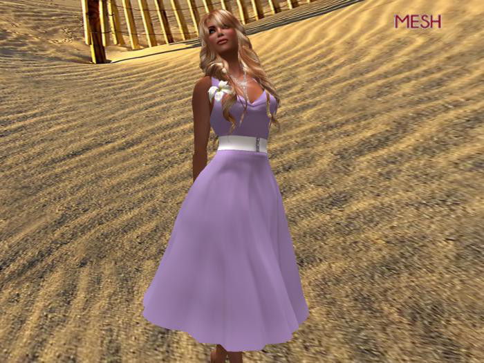 SP~"Retro" Halter Dress Lilac