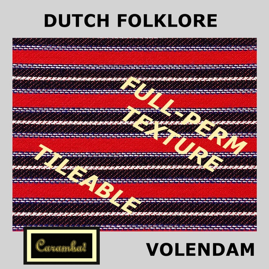 Dutch Folklore fabrics Volendam - texture