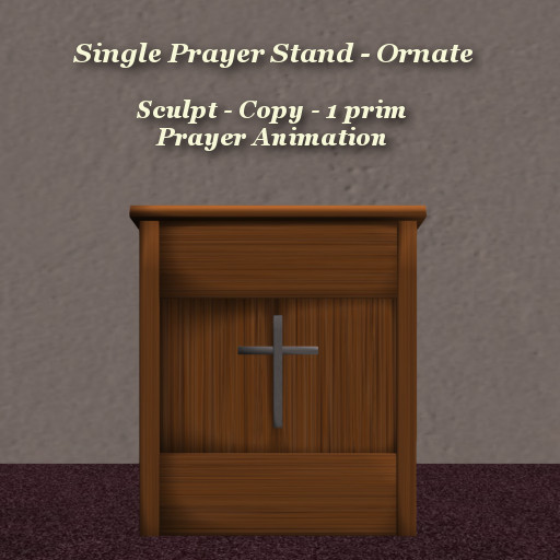Single Prayer Stand Ornate