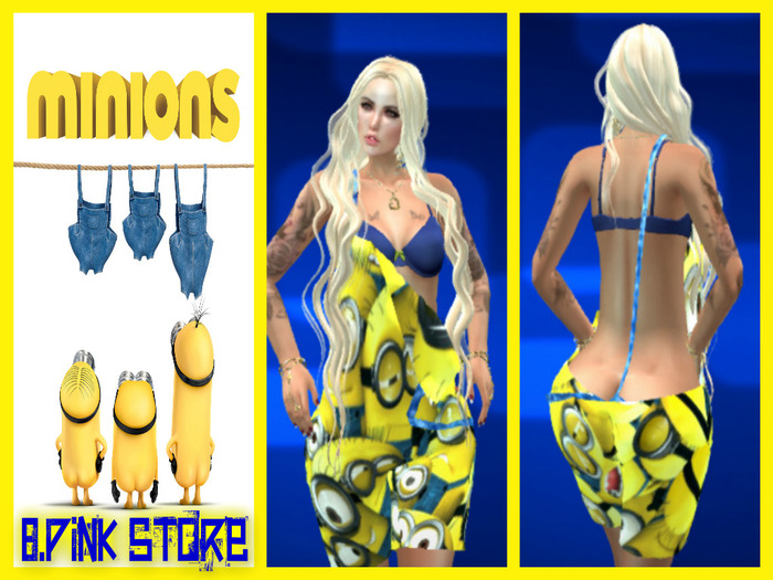 B.PINK JOMPER MESH MINIONS