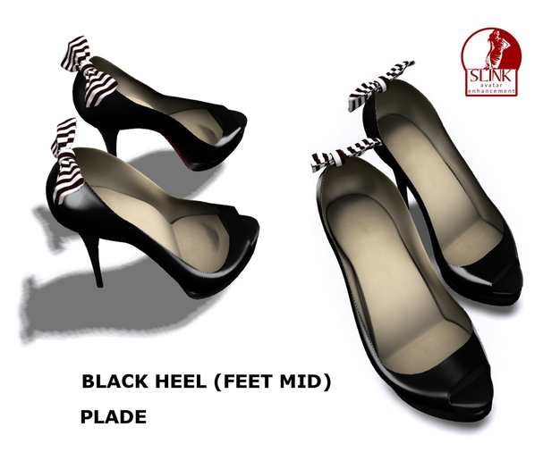 LADIES BLACK HEEL / MID BOX