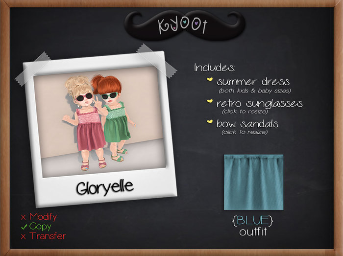 {k} gloryelle summer outfit // blue