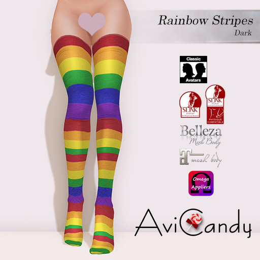 :AC: Rainbow Stripes - Dark