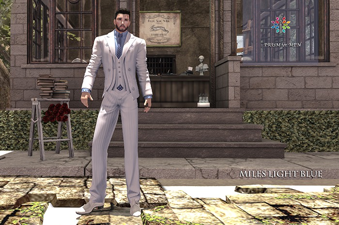 *NEW* PROMO PRISM for MEN Miles suit Light Blue