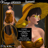 C&F Vintage Summer Accessories - Blue
